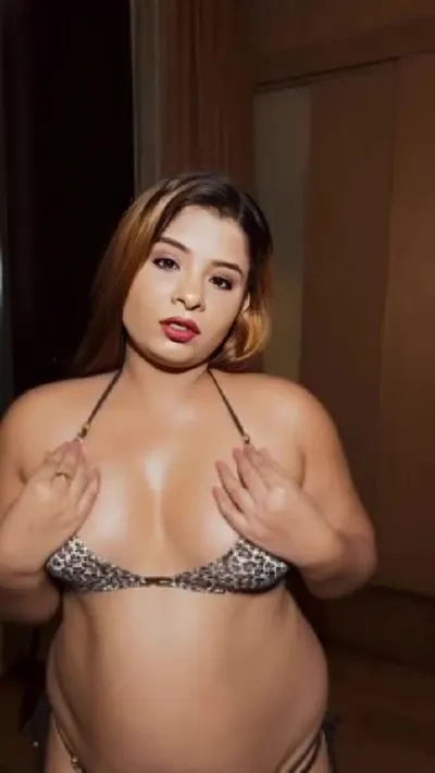 Famous actress Madhuri Gupta stripping in bikini and showing off her big ass