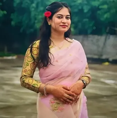 Hot beautiful desi Big Boobed Babe Pressing her Boobs and Fingering Herself with horny moves