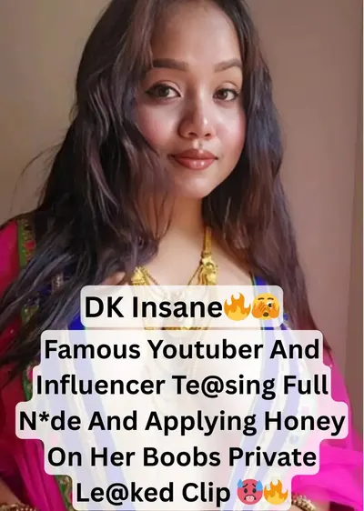 DK Insane Famous Youtuber And Influencer Nude Tease Applies Honey to Boobs Licks